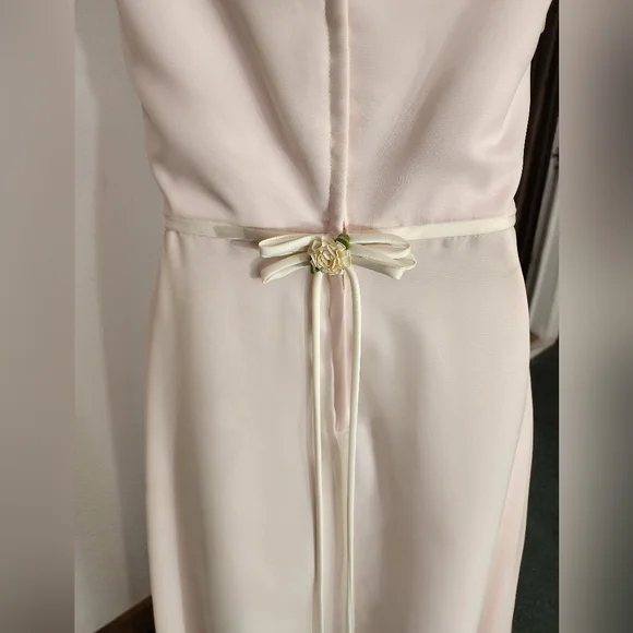 Jordan Dress Prom Y2K Coquette Girl Rose Straps Soft Pink Size 8 - Picture 11 of 16